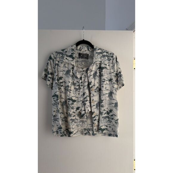 Reformation Printed Shorts and Shirt Set - Picture 1 of 4